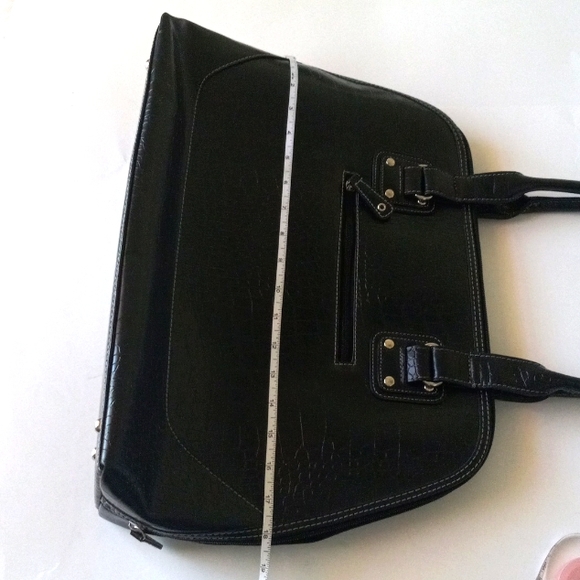 Merona large black animal print purse. - Picture 10 of 11